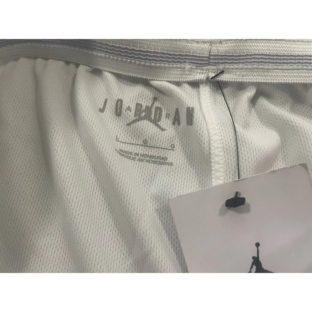 NWT Jordan Stock Overtime Basketball Shorts Mens Sz L White Maroon FQ5375-100